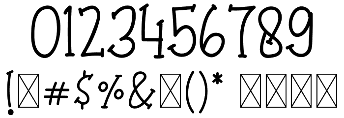 Coffee Milkshake Font OTHER CHARS