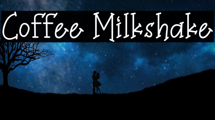 Coffee Milkshake Font examples