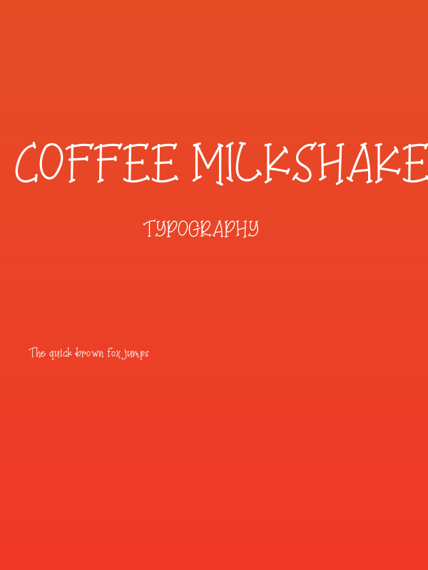 Coffee Milkshake Poster