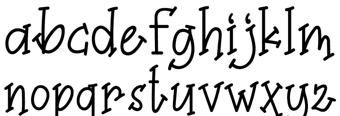 Coffee Milkshake Font LOWERCASE