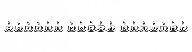 Coffee Mocca Regular  font caratteri gratis