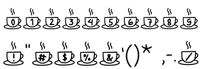Coffee Mocca Regular Font OTHER CHARS