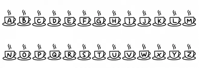 Coffee Mocca Regular Fonte MAIÚSCULAS