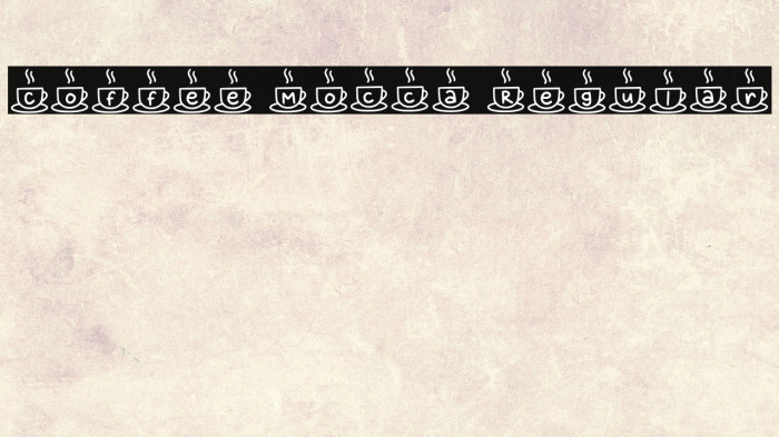 Coffee Mocca Regular Example 2