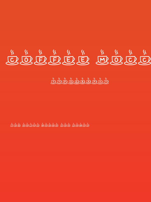 Coffee Mocca Regular Poster