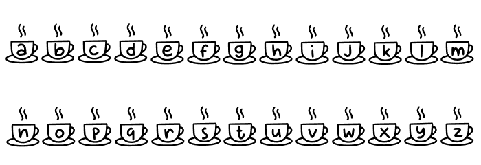 Coffee Mocca Regular Font LOWERCASE