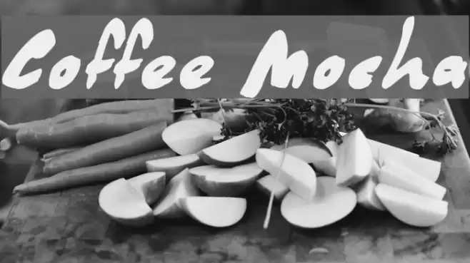 Coffee Mocha Font examples