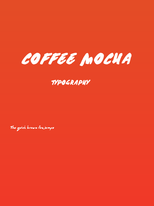 Coffee Mocha Poster