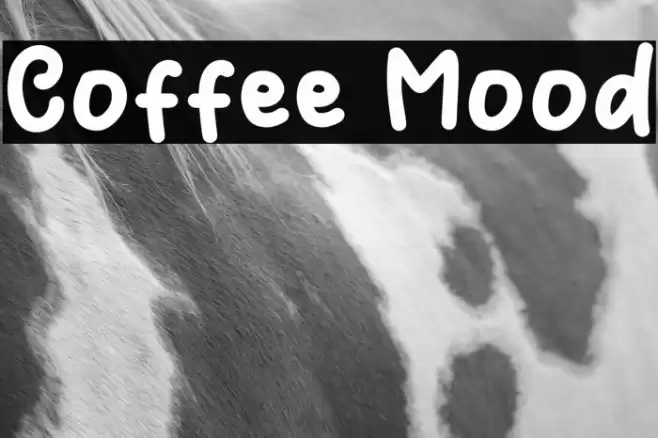 Coffee Mood Caratteri examples