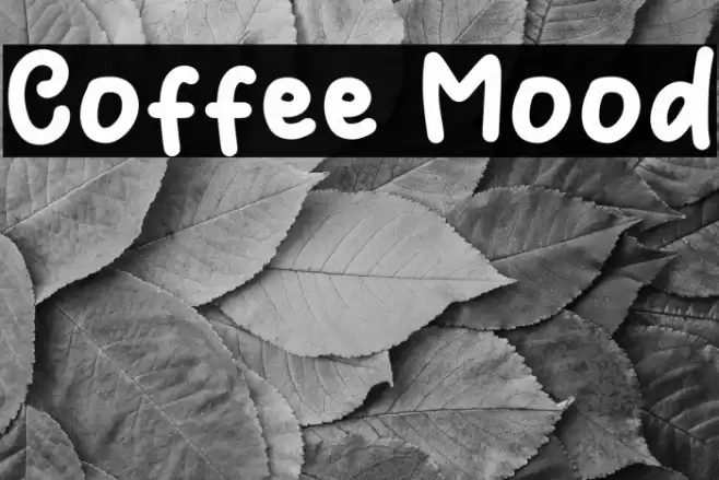 Coffee Mood Caratteri examples