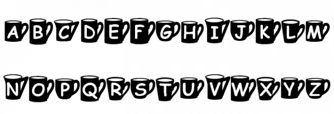 Coffee  Mugs 字体 大写