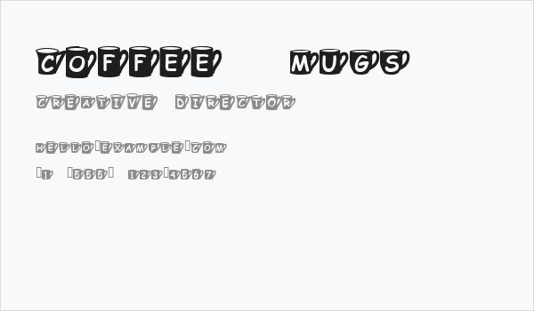 Coffee  Mugs Business Card