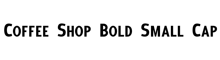 Coffee Shop Bold Small Cap  Frei Schriftart Herunterladen