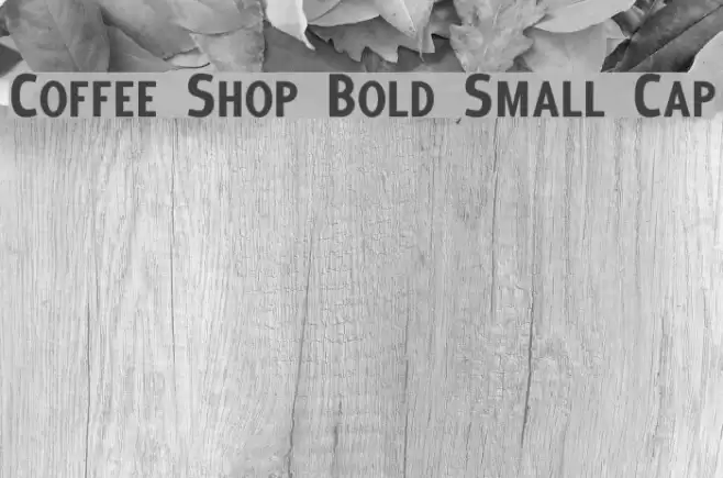Coffee Shop Bold Small Cap Font examples