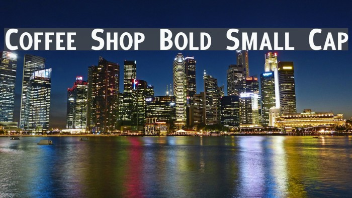 Coffee Shop Bold Small Cap Example 3