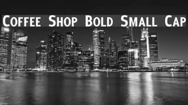 Coffee Shop Bold Small Cap Font examples