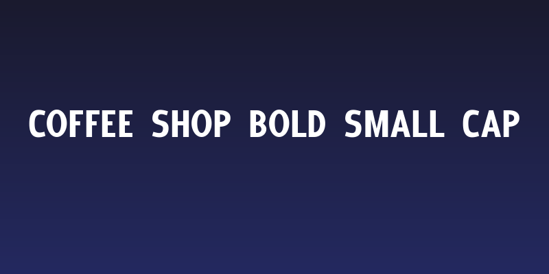 Coffee Shop Bold Small Cap Social Header