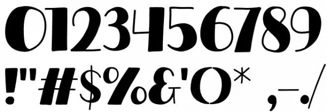 Coffee Show Font OTHER CHARS