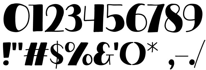 Coffee Show Font OTHER CHARS