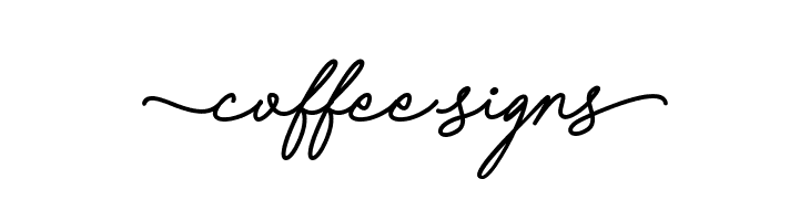 Coffee Signs  Descarca Fonturi Gratis