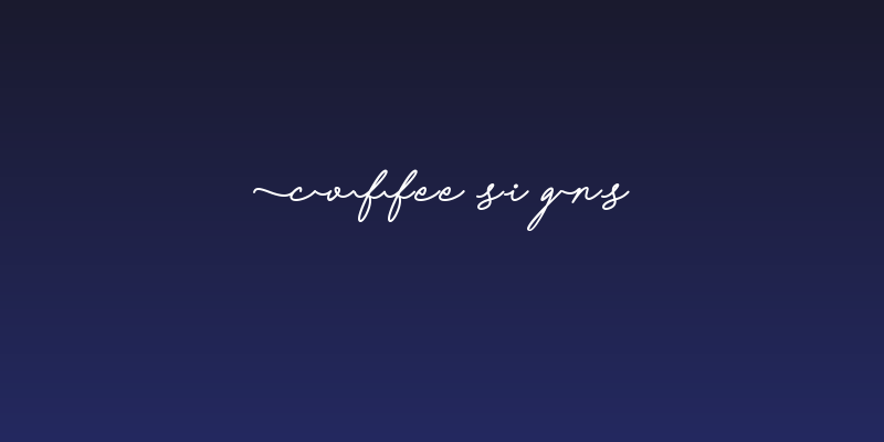 Coffee Signs Social Header