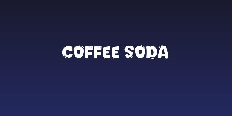 Coffee Soda Social Header