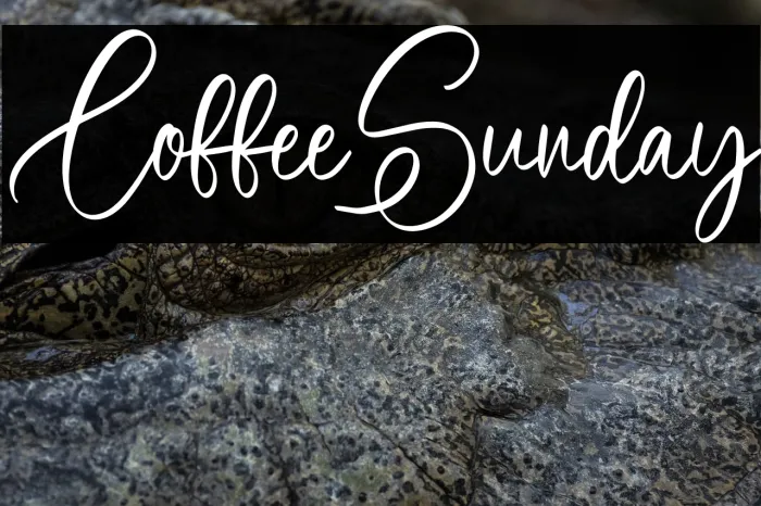 Coffee Sunday Example 1