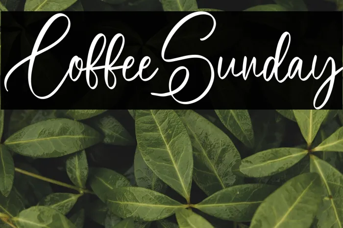 Coffee Sunday Example 2