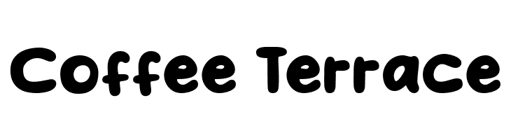 Coffee Terrace  Frei Schriftart Herunterladen