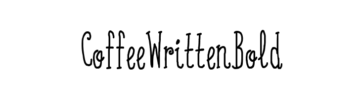 Coffee Written Bold  font caratteri gratis