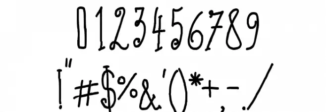 Coffee Written Bold Font OTHER CHARS