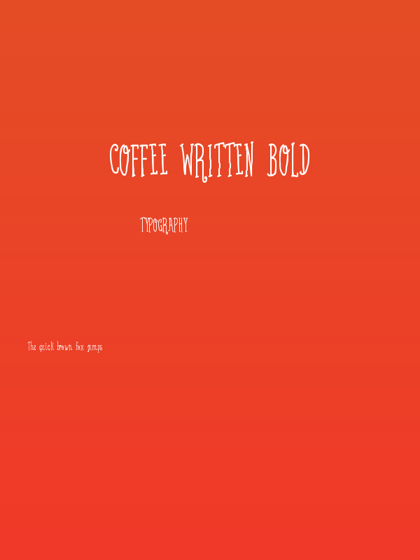 Coffee Written Bold Poster
