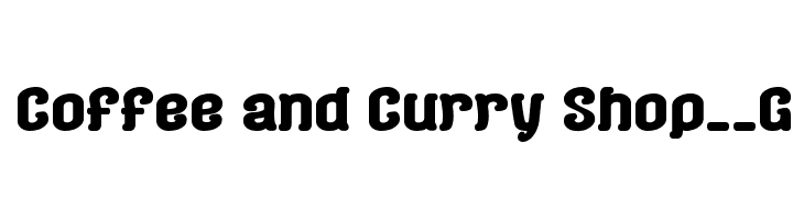Coffee and Curry Shop__G Font