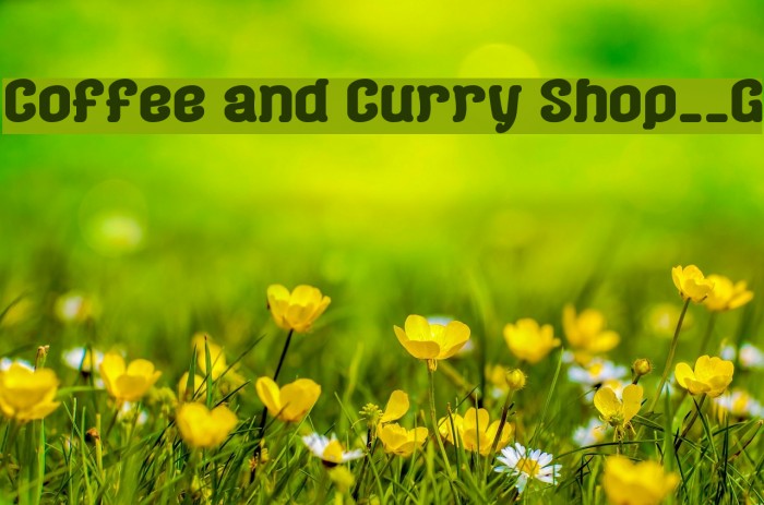 Coffee and Curry Shop__G Шрифта examples