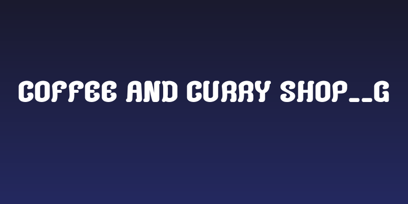 Coffee and Curry Shop__G Social Header