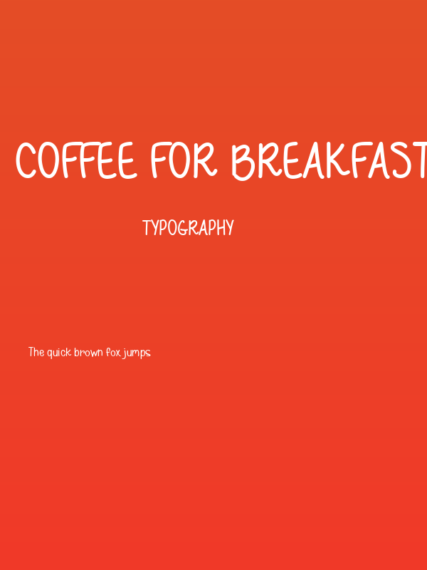 Coffee for Breakfast Poster