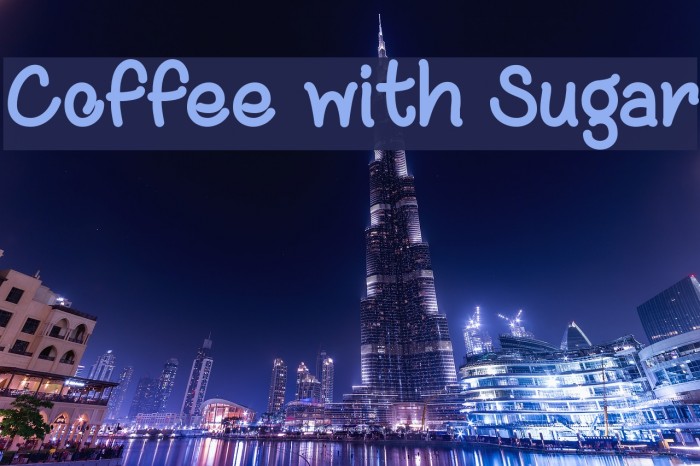 Coffee with Sugar Font examples