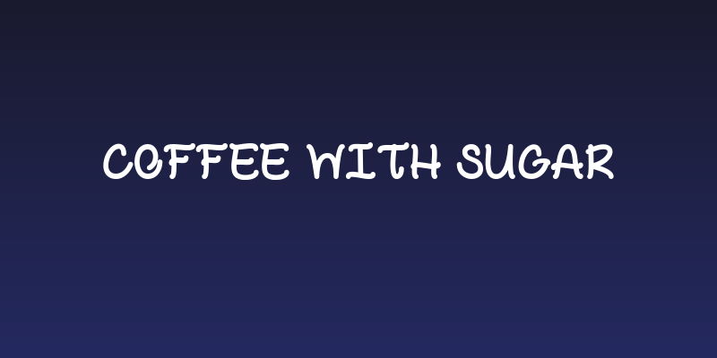 Coffee with Sugar Social Header