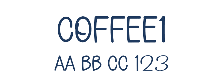 Coffee1 Font Preview