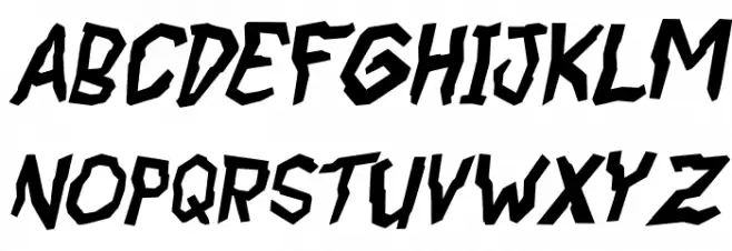 CoffeeEnema-Italic Polices MAJUSCULES