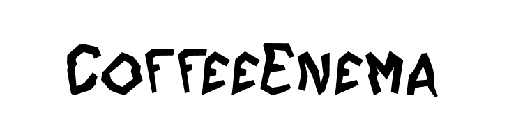 CoffeeEnema  Descarca Fonturi Gratis