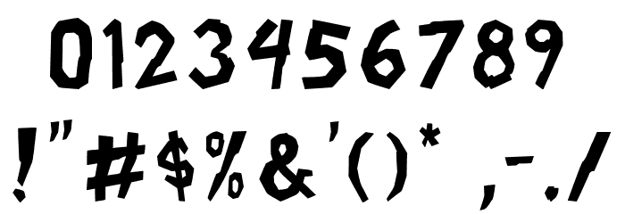 CoffeeEnema Font OTHER CHARS