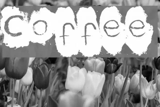 Coffee Schriftart examples