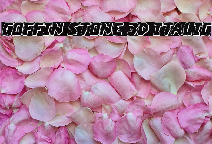 Coffin Stone 3D Italic Example 3