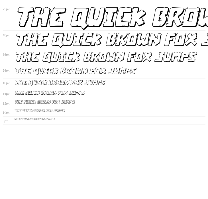 Coffin Stone 3D Italic Waterfall