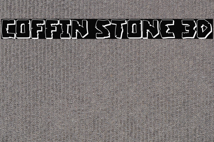 Coffin Stone 3D Example 1