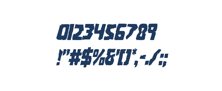 Coffin Stone Condensed Italic Other Characters