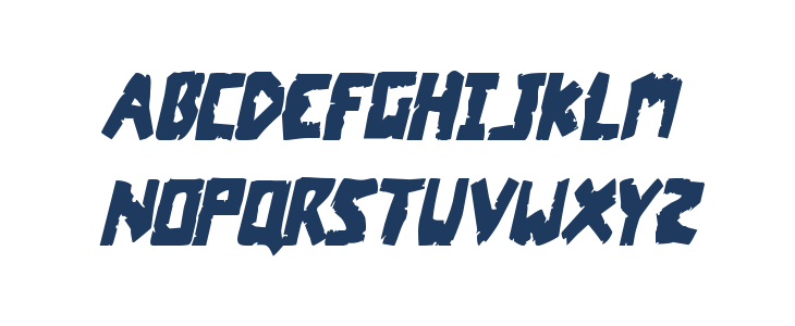 Coffin Stone Condensed Italic Lowercase