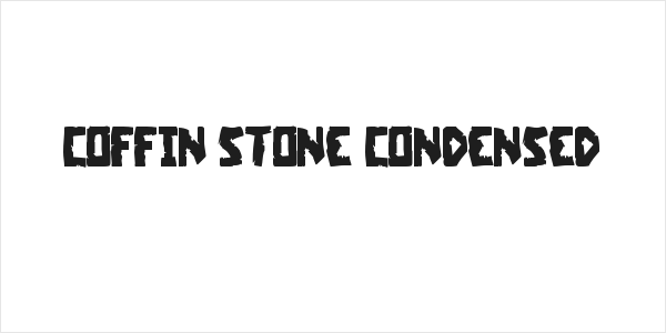 Coffin Stone Condensed Logo