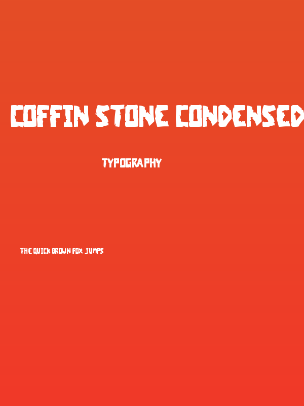 Coffin Stone Condensed Poster